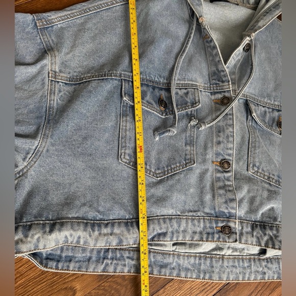 Jean Jacket, Cropped, Cider, Sz L - Picture 6 of 6